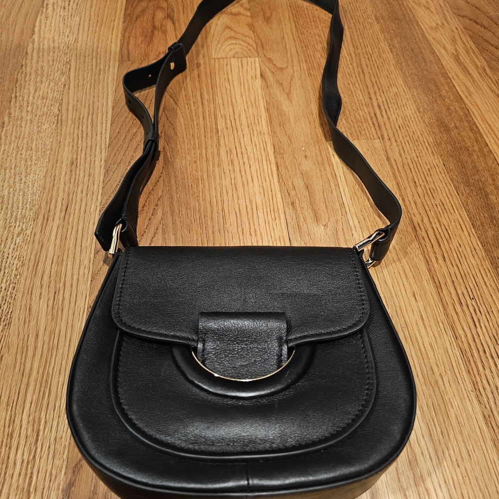 Cole Haan Black Leather Crossbody Bag